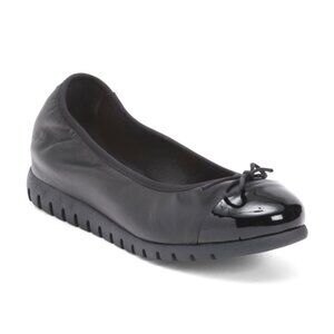 OROSCURO Made In Italy Leather Ballerina Flats